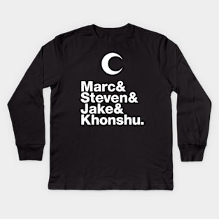 Phases of the Moon Knight 3: Experimental Jetset Kids Long Sleeve T-Shirt